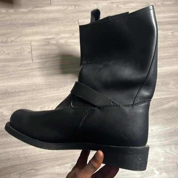 Red Wings Buckle Black Leather Boots (13) - Picture 9 of 17